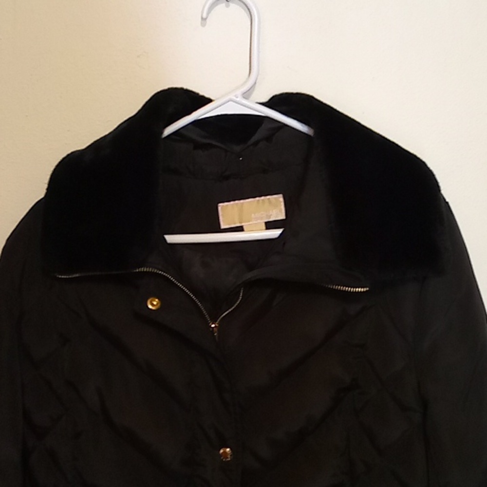 Michael Kors Faux Fur Collar Puffer Coat - Picture 3 of 10